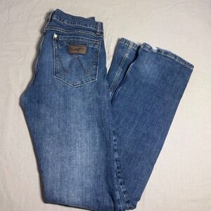 Wrangler Retro Slim Boot Jeans Mens 32x38 Medium Wash Denim 10WLT77LY